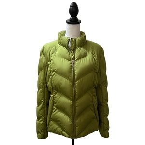 Athletic Works,  Green Citrine, Long Sleeve Zip Front Jacket, Size L